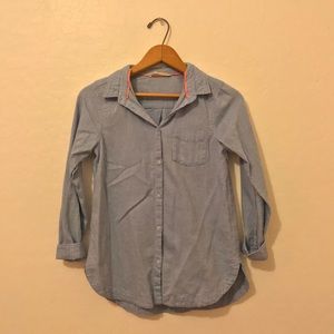 H&M girls button up collar shirt